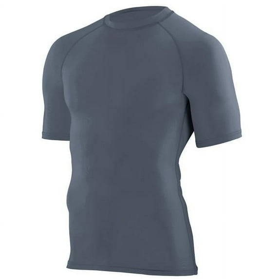 Augusta 2600A-Graphite-M Hyperform Compression Short Sleeve Shirt, Graphite - Medium