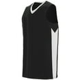 thumbnail image 1 of Augusta 2XL Block Out Jersey Black/White 1712, 1 of 3