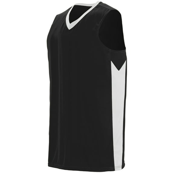 Augusta 2XL Block Out Jersey Black/White 1712