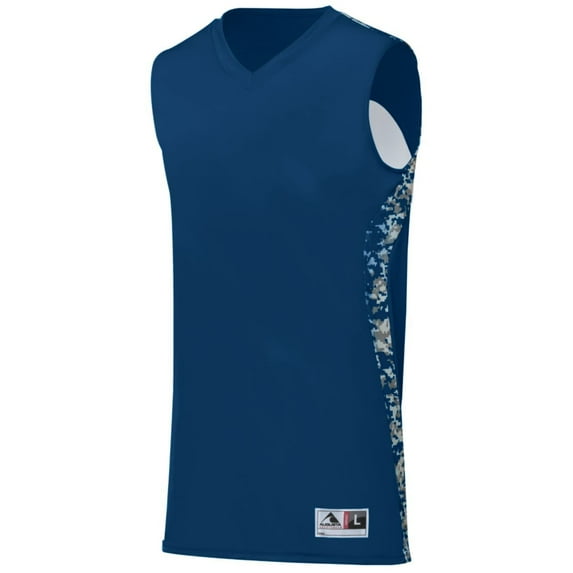 Augusta 2XL Hook Shot Reversible Jersey Navy/Navy Digi 1161