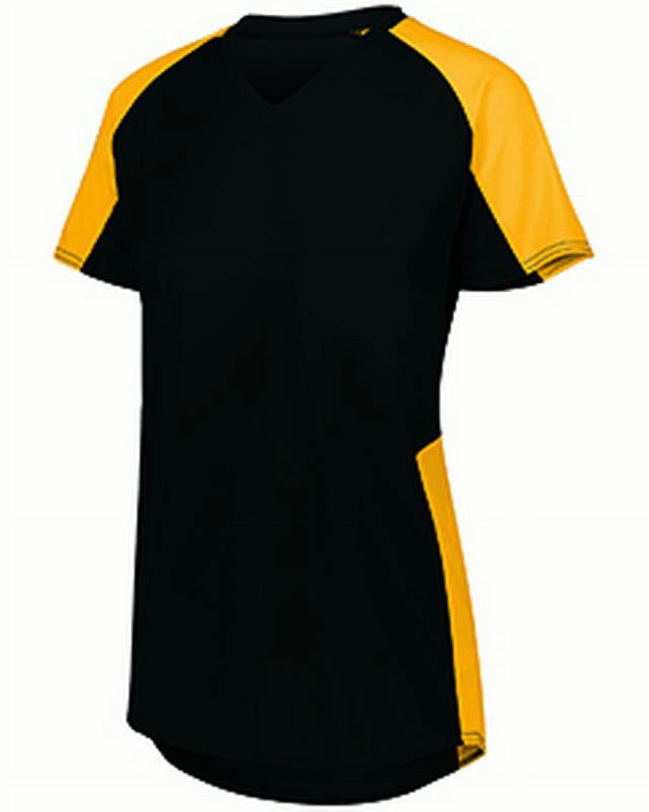 Augusta 2XL Ladies Cutter Jersey Black/Gold 1522