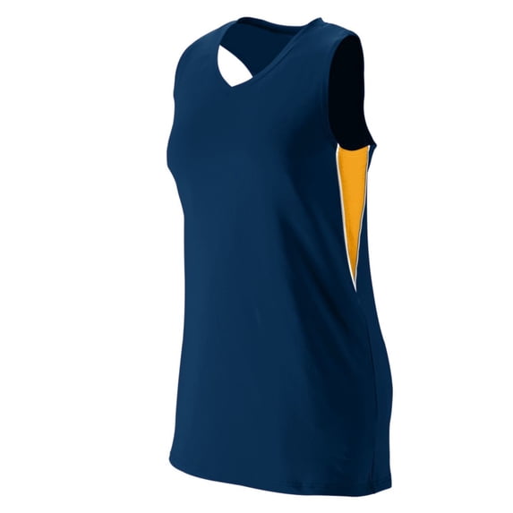 Augusta 2XL Ladies Inferno Jersey Navy/Gold/White 1290