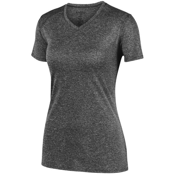 Augusta 2XL Ladies Kinergy Training Tee Black Heather 2805