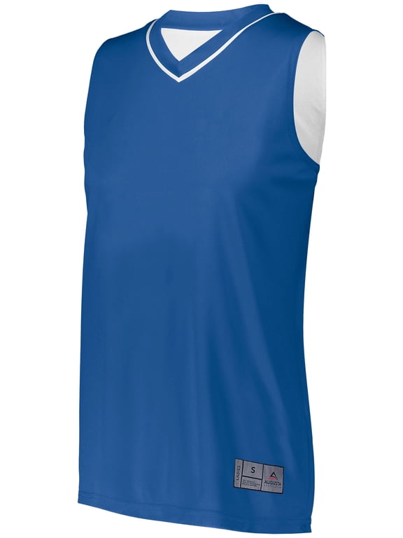 2XL Ladies Reversible Two-Color Jersey Royal/White 154