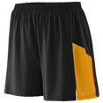 thumbnail image 1 of Augusta 2XL Sprint Shorts Black/Gold 335, 1 of 4