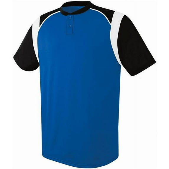 Augusta 2XL Wildcard Two-Button Jersey Royal/Black/White 312200