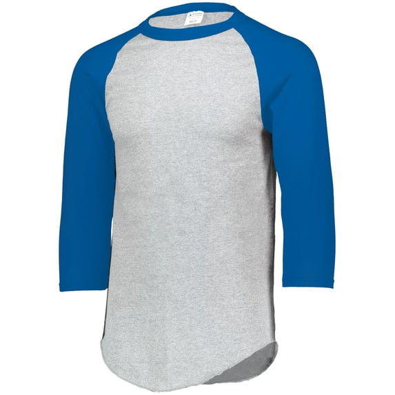 Augusta 3/4 Sleeve Shirt 2.0 w/ Crew Neck Heather/Royal