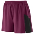 thumbnail image 1 of Augusta 336A Youth Sprint Short - Maroon & Black- Small, 1 of 4