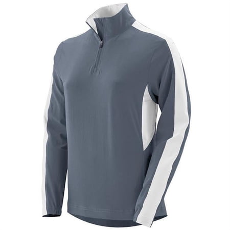 Augusta 3790A-Graphite- White-M Ladies Quantum Pullover, Graphite & White - Medium
