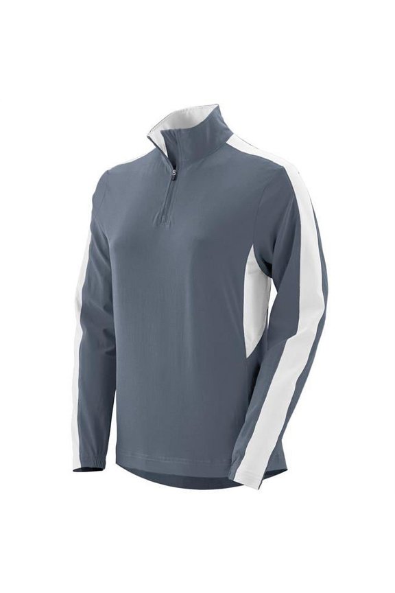 Augusta 3790A-Graphite- White-M Ladies Quantum Pullover, Graphite & White - Medium