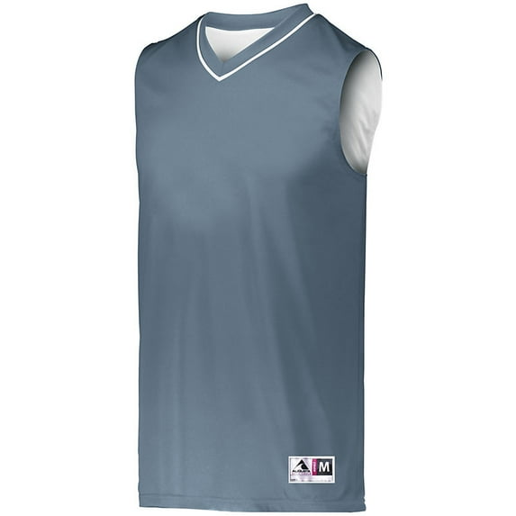 Augusta 3XL Reversible Two-Color Jersey Graphite/White 152