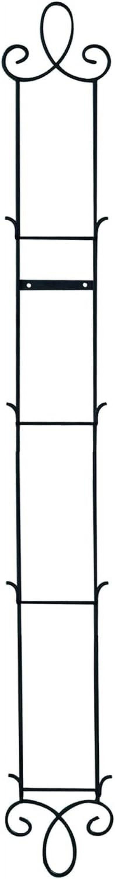 Augusta 4 Tier Vertical Black Plate Rack for Collectible Plates ...