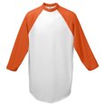 thumbnail image 1 of Augusta 420 Baseball Jersey -White/Orange-X-Large, 1 of 2