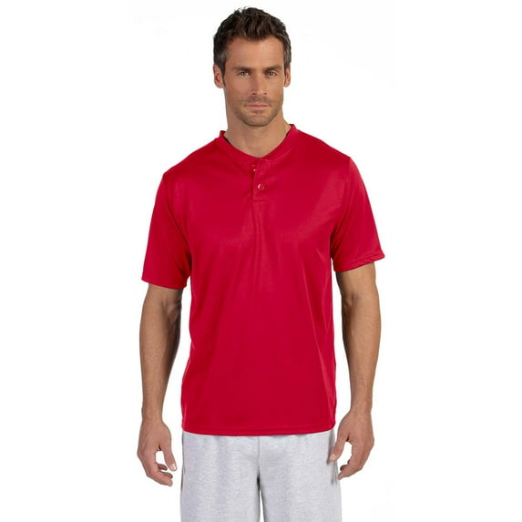 Augusta 426 Wicking Two-Button Jersey -Red-3X-Large
