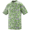 thumbnail image 1 of Augusta 4XL Digi Camo Wicking Two-Button Jersey Lime Digi 1555, 1 of 5