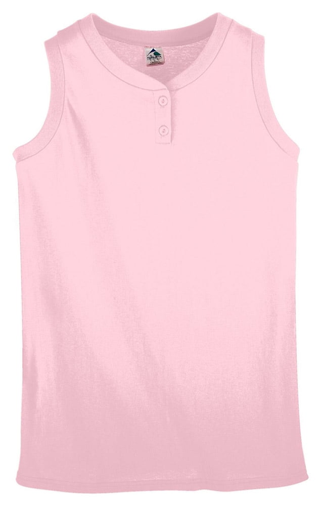 Augusta 550 Ladies Sleeveless Softball Jersey Light PinkLarge