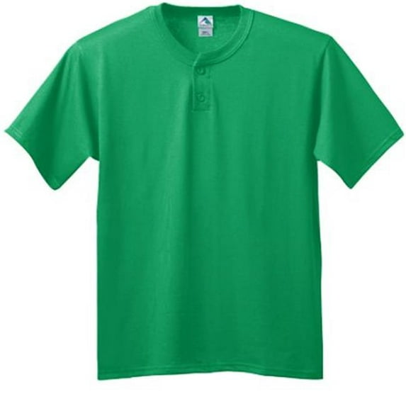 Augusta 643A Two Button Baseball Jersey - Kelly- Small