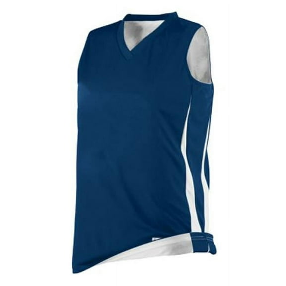 Augusta 687A Ladies Reversible Wicking Game Jersey - Navy & White, Small