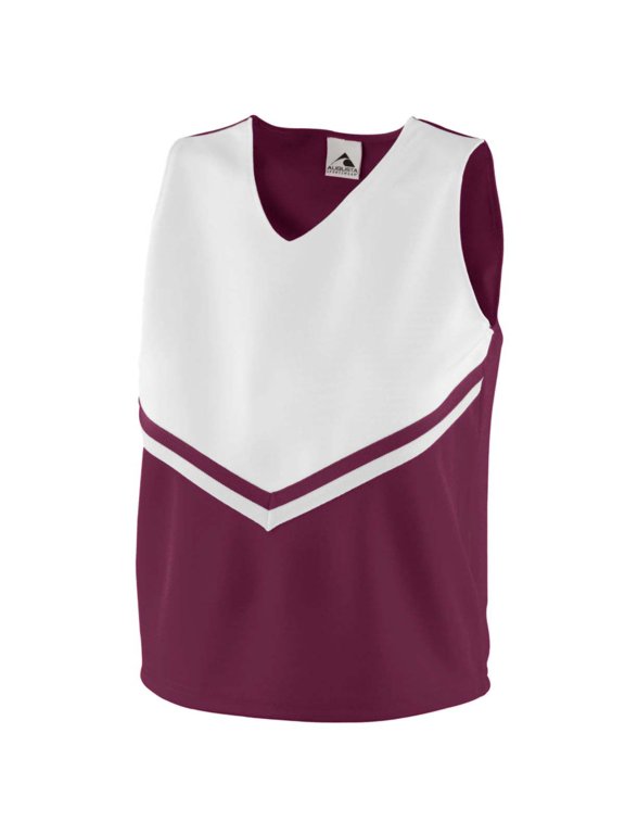 Augusta 9111A Girls Pride Shell - Maroon & White- Medium