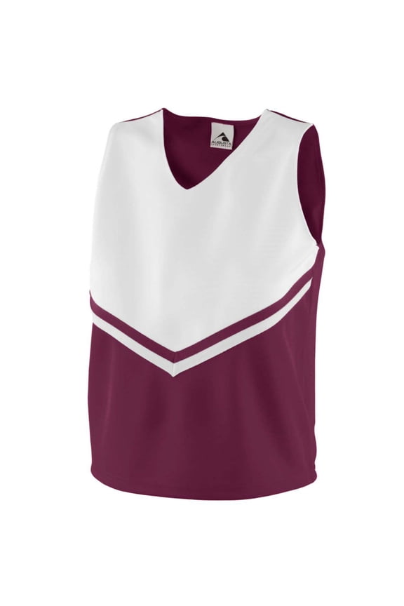 Augusta 9111A Girls Pride Shell - Maroon & White- Medium
