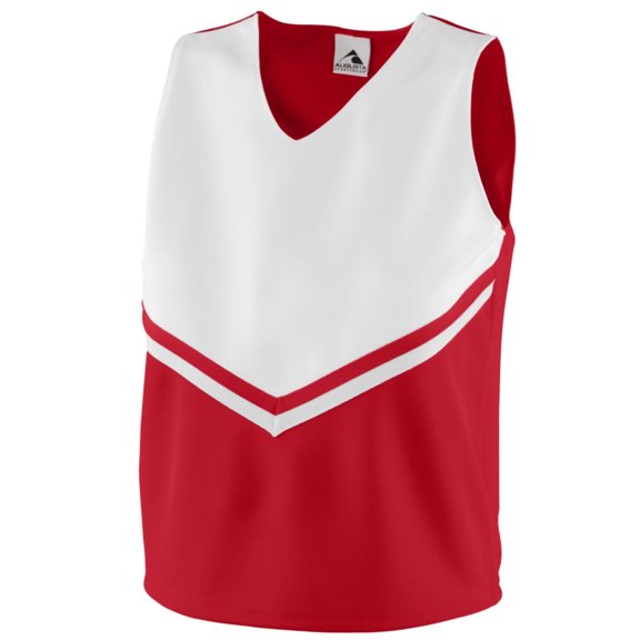 Augusta 9111A Girls Pride Shell - Red & White- Medium