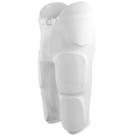 Augusta 9600A Gridiron Integrated Football Pant - White- Small