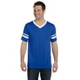 thumbnail image 1 of Augusta Adult Striped Sleeve Jersey , 360 , Royal/ White , Large, 1 of 1