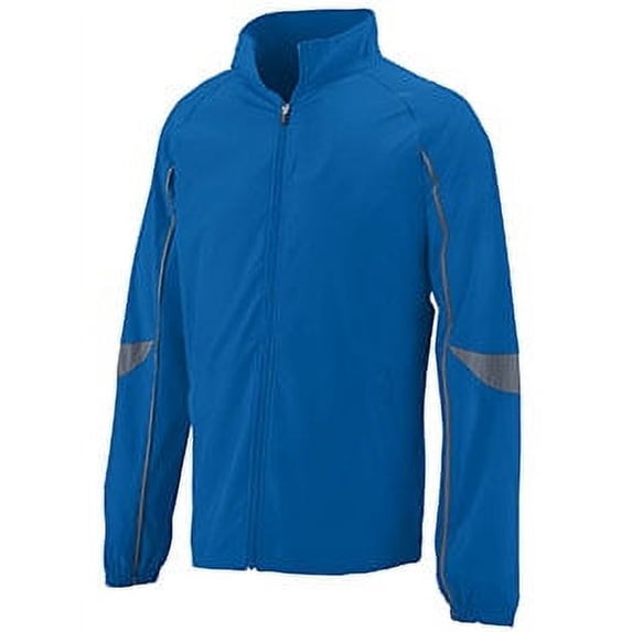 Augusta Adult Water Resistant Poly/Span Jacket - ROYAL/ GRAPHITE - 3XL 3780