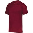 thumbnail image 1 of Augusta Attain Wicking Two-Button Baseball Jersey 1565 Cardinal 3Xl, 1 of 2