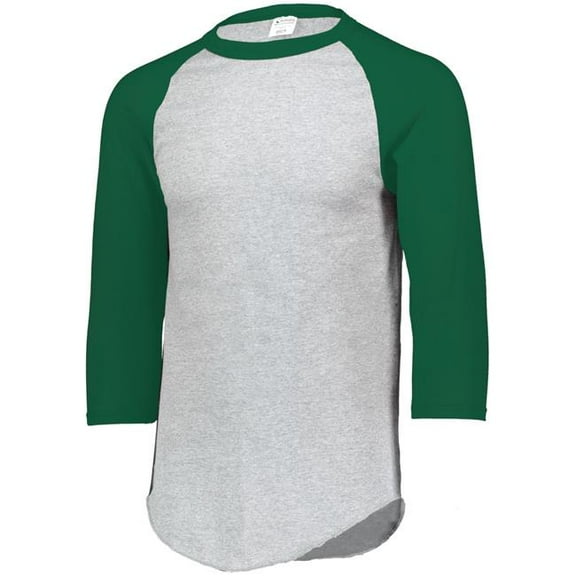 Augusta Baseball Jersey 2.0 4420 Athletic Heather/Dark Green 2Xl