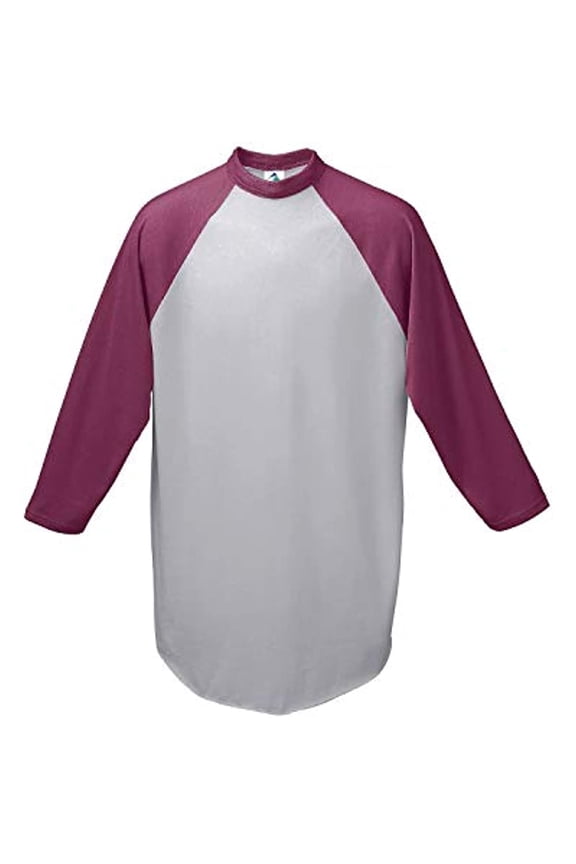 Augusta Baseball Jersey 2.0 4420 Athletic Heather/Maroon M
