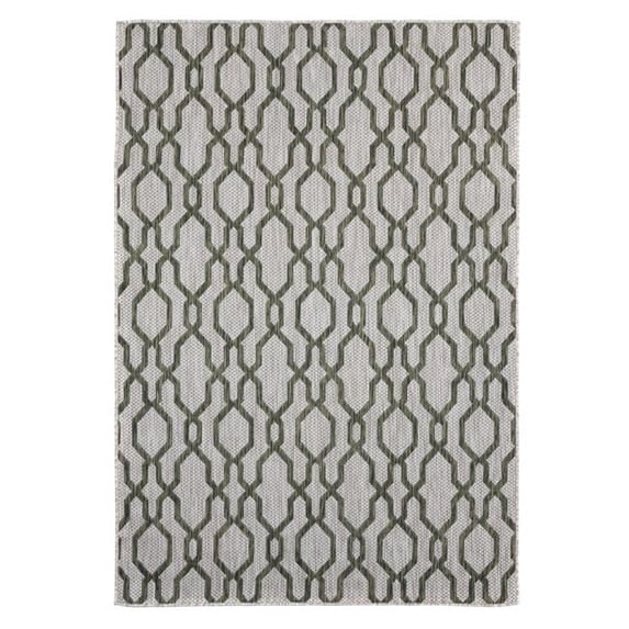 Augusta Belle Mare Green Rectangle Area Rug - Green - 5 ft. 3 in. x 7 ft. 6 in.