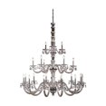thumbnail image 1 of Augusta Collection Pendant Lamp D:52" H:60.5" Lt:21 Chrome Finish-Finish:Silver Shade, 1 of 1