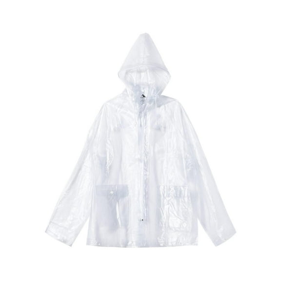 Augusta Drop Ship Adult Clear Rain Jacket