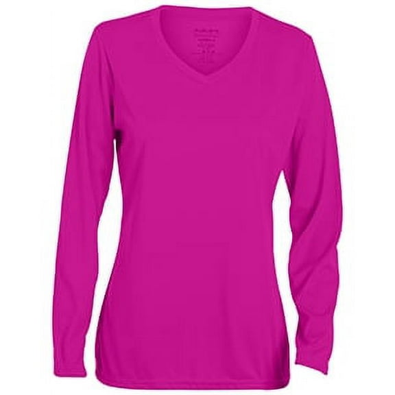 Augusta Drop Ship Ladies' Wicking Long-Sleeve T-Shirt