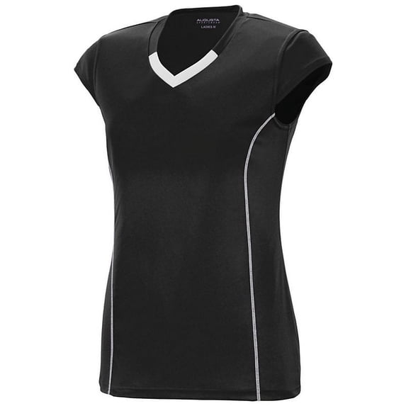 Augusta GIRLS BLASH JERSEY BLK/WHI S