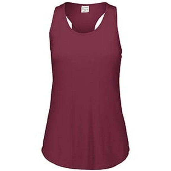 Augusta Girls Lux Tri-Blend Tank 3079 Maroon Heather S