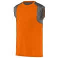 thumbnail image 1 of Augusta L Astonish Sleeveless Jersey Power Orange/Graphite 2524, 1 of 4