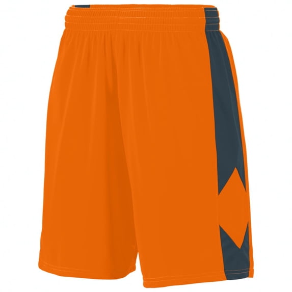 Augusta L Block Out Shorts Power Orange/Slate 1715