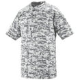 thumbnail image 1 of Augusta L Digi Camo Wicking Two-Button Jersey White Digi 1555, 1 of 3