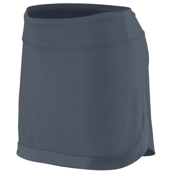 Augusta L Girls Action Color Block Skort Graphite/Graphite 2411
