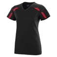 thumbnail image 1 of Augusta L Girls Avail Jersey Black/Red 1003, 1 of 2