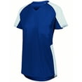 thumbnail image 1 of Augusta L Girls Cutter Jersey Navy/White 1523, 1 of 6