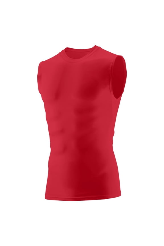 L Hyperform Compression Sleeveless Tee Red 2602