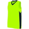 thumbnail image 1 of Augusta L Ladies Block Out Jersey Lime/Slate 1714, 1 of 5