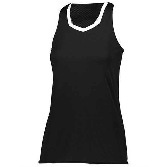 Augusta L Ladies Crosse Jersey Columbia Blue/White 1678
