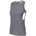 thumbnail image 1 of Augusta L Ladies Crossover Tank Graphite/White 2436, 1 of 2