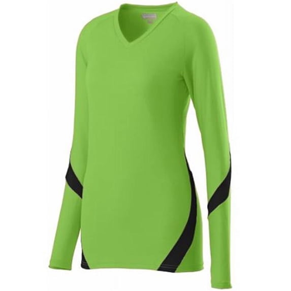 Augusta L Ladies Dig Jersey Lime/Black 1325