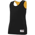 thumbnail image 1 of Augusta L Ladies Reversible Wicking Tank Black/Gold 147, 1 of 2