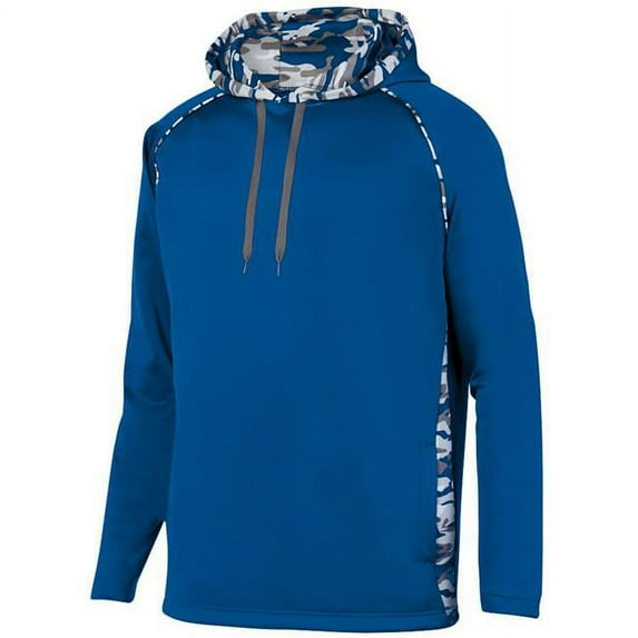 Augusta L Mod Camo Hoodie Royal/Royal Mod 5538